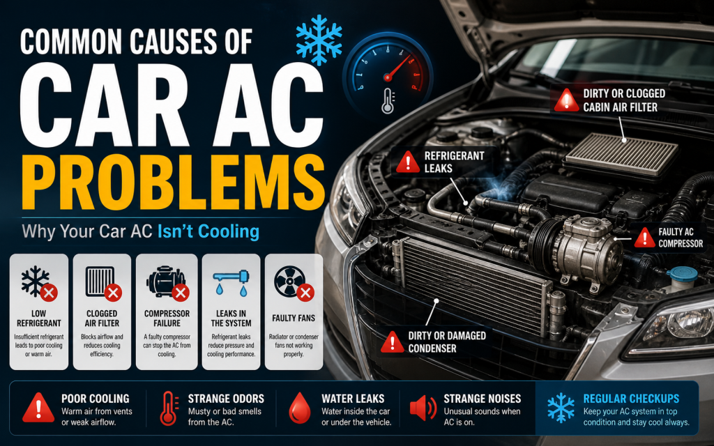 common causes of car ac problems