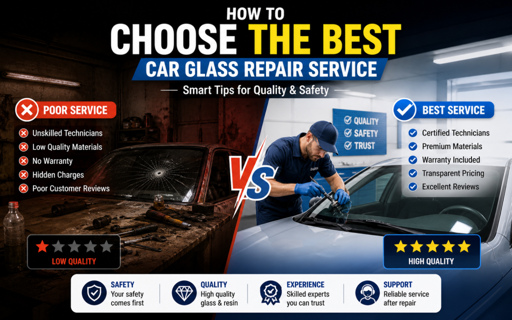 how to choose the best car glass repair service