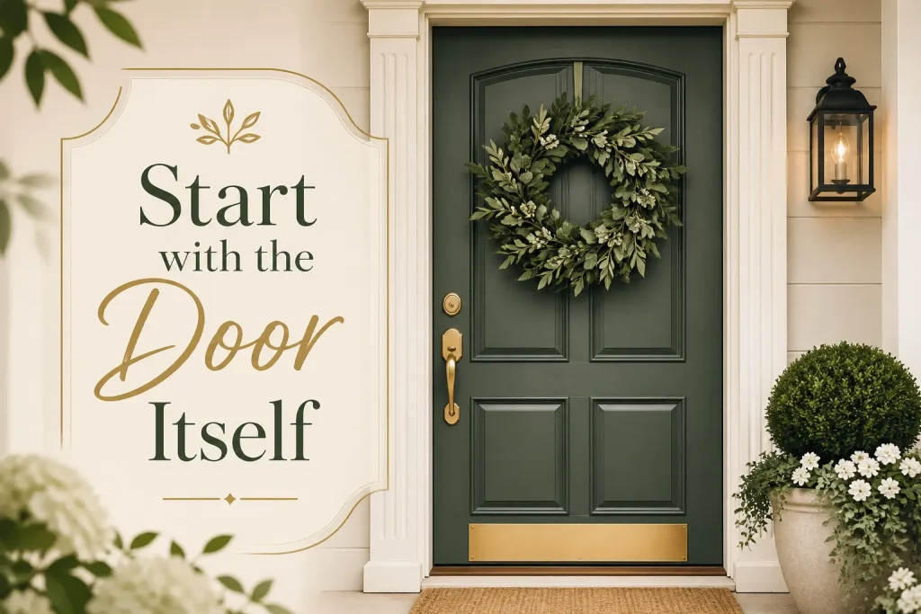 start with the door itself
