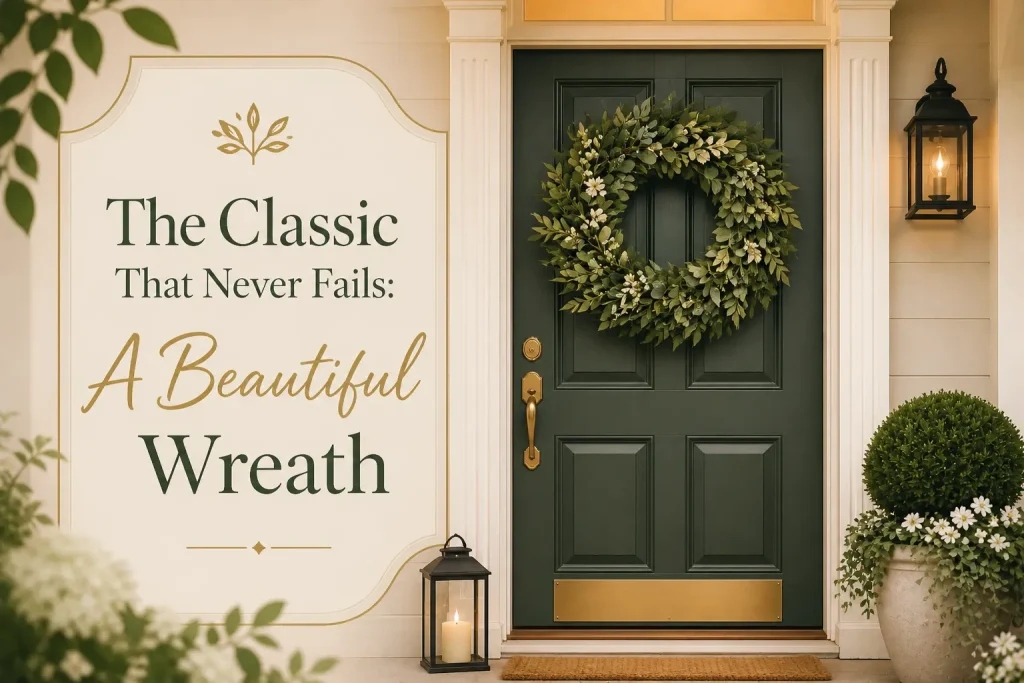 the classic that never fails a beautiful wreath