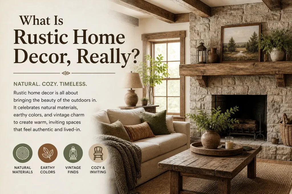 what is rustic home decor, really