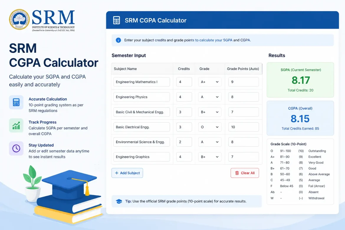 srm cgpa calculator